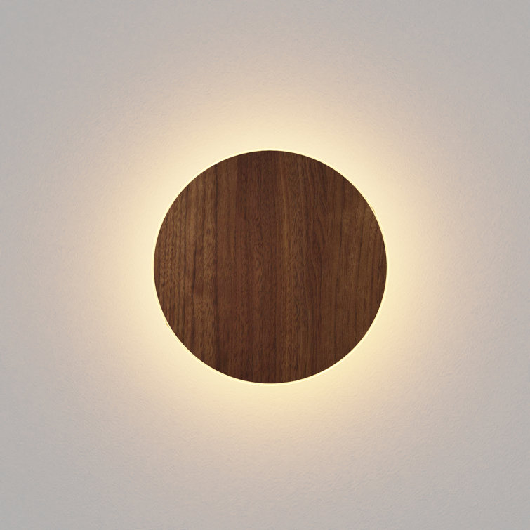 Ramen Nickel Finish 12" Dimmable LED Sconce