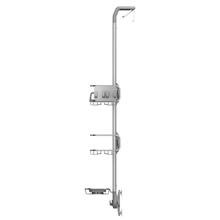 Adjustable Stainless Steel Over-Door Shower Caddy