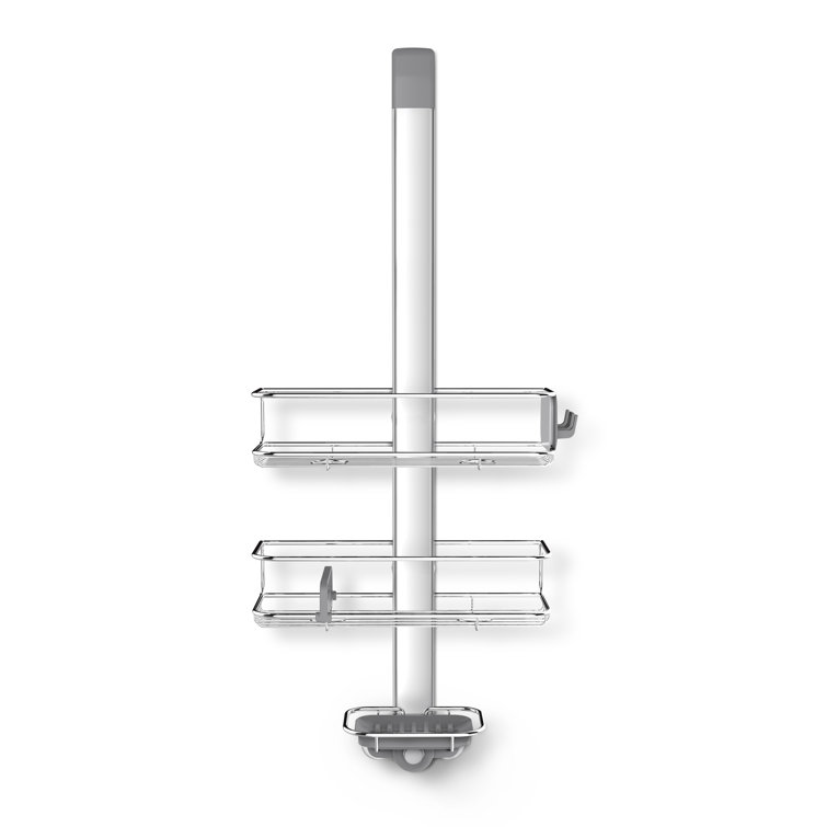 Adjustable Stainless Steel Over-Door Shower Caddy