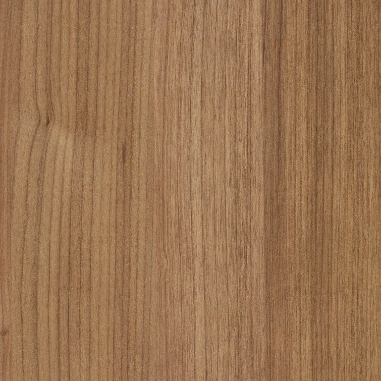 River Cherry and Silver Round Dining Table with Laminate Top