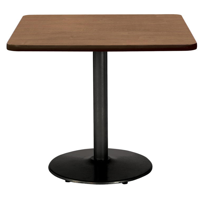 Studio Teak and Black Metal Square Dining Table for 2