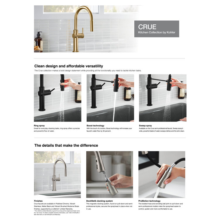 Matte Black Single Handle Pull Down Kitchen Faucet