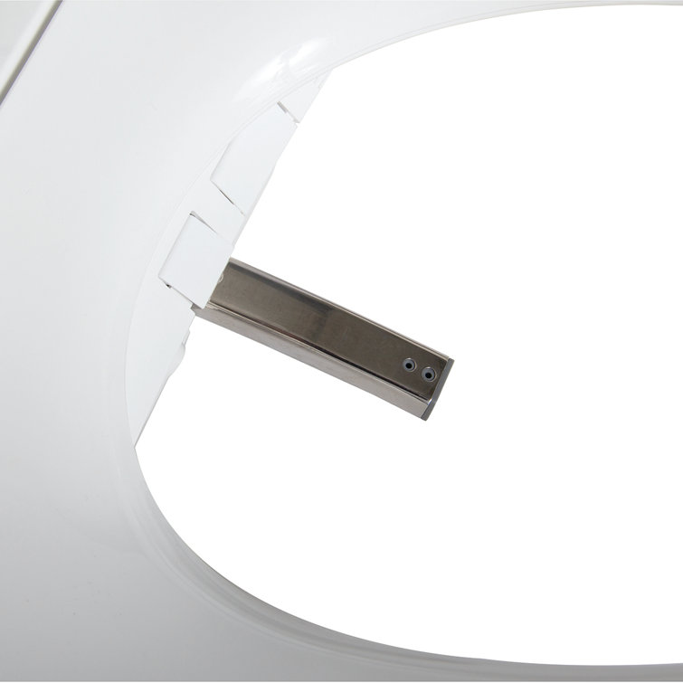 White Elongated Electric Heated Bidet Toilet Seat