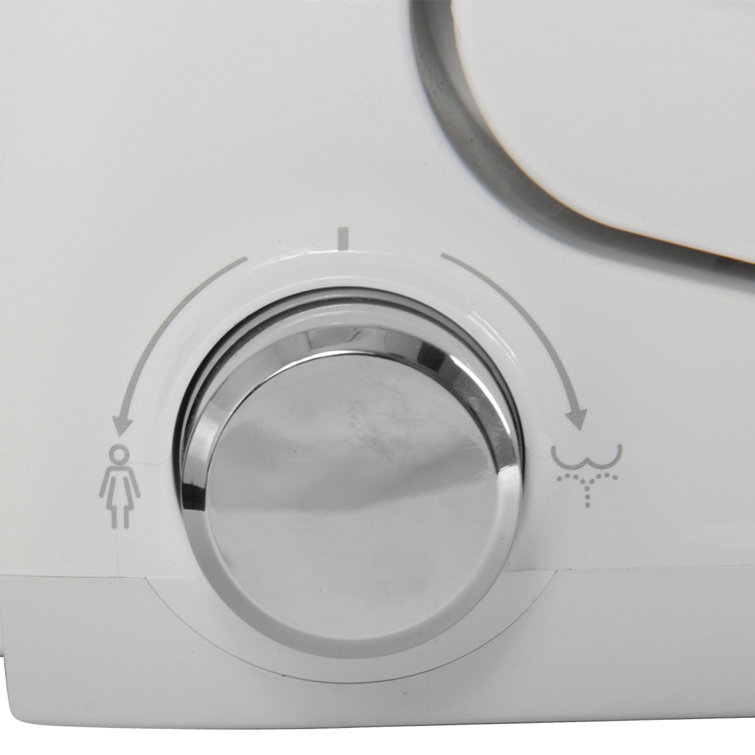 White Elongated Electric Heated Bidet Toilet Seat