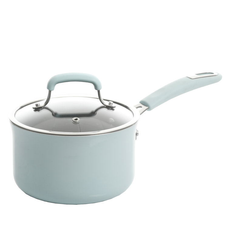 Kenmore Elite Glacier Blue Nonstick Aluminum 10-Piece Cookware Set