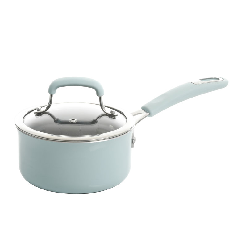 Kenmore Elite Glacier Blue Nonstick Aluminum 10-Piece Cookware Set