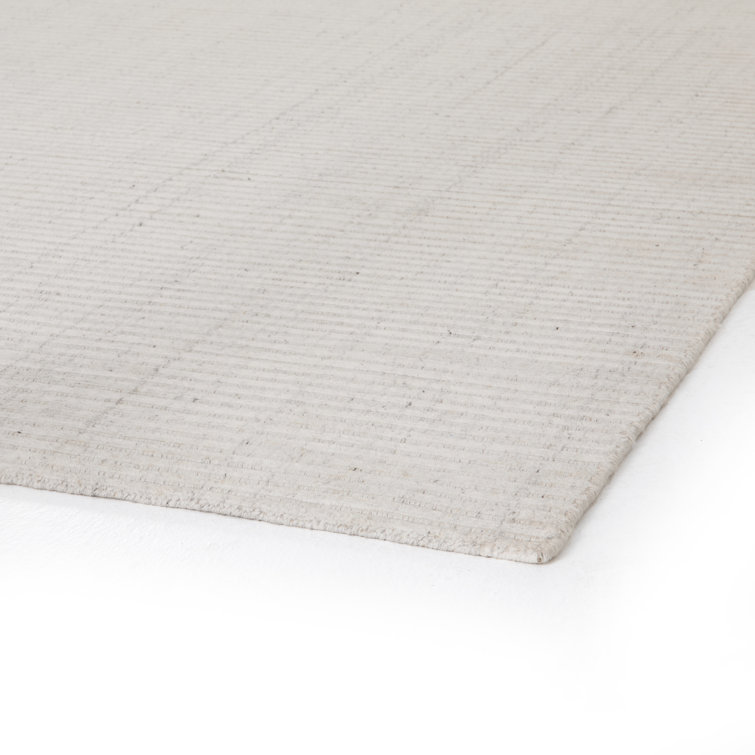 Amaud Handmade Gray Wool and Viscose 9' x 12' Rug