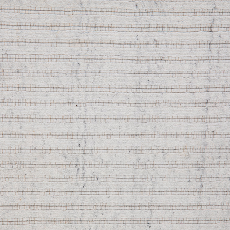 Amaud Handmade Gray Wool and Viscose 9' x 12' Rug