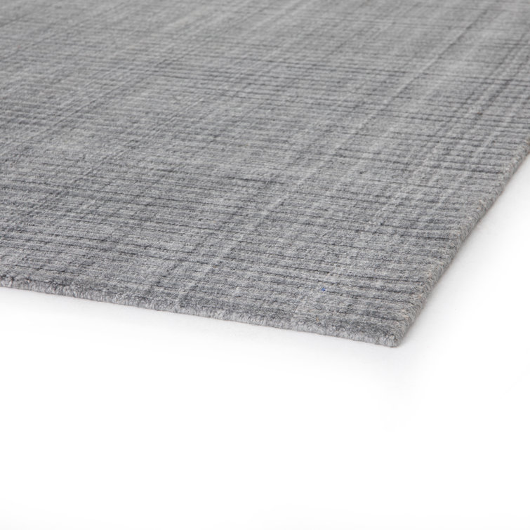 Handmade Contemporary Brown/Cream Wool-Viscose Large Area Rug 9' x 12'