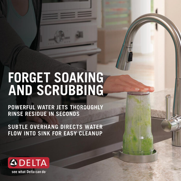 Matte Black Stainless Steel Glass Rinser with Pull-out Spray