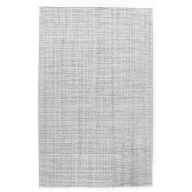 Handmade Contemporary Brown/Cream Wool-Viscose Large Area Rug 9' x 12'