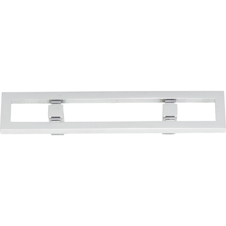 Polished Chrome Modern Bar Pull with Mounting Hardware