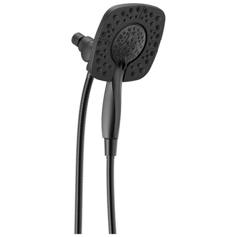 Matte Black Dual Shower Head with Handheld Spray