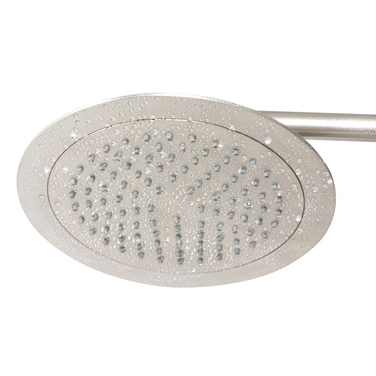 Brushed Nickel Multi-Function Shower System with Rain Showerhead
