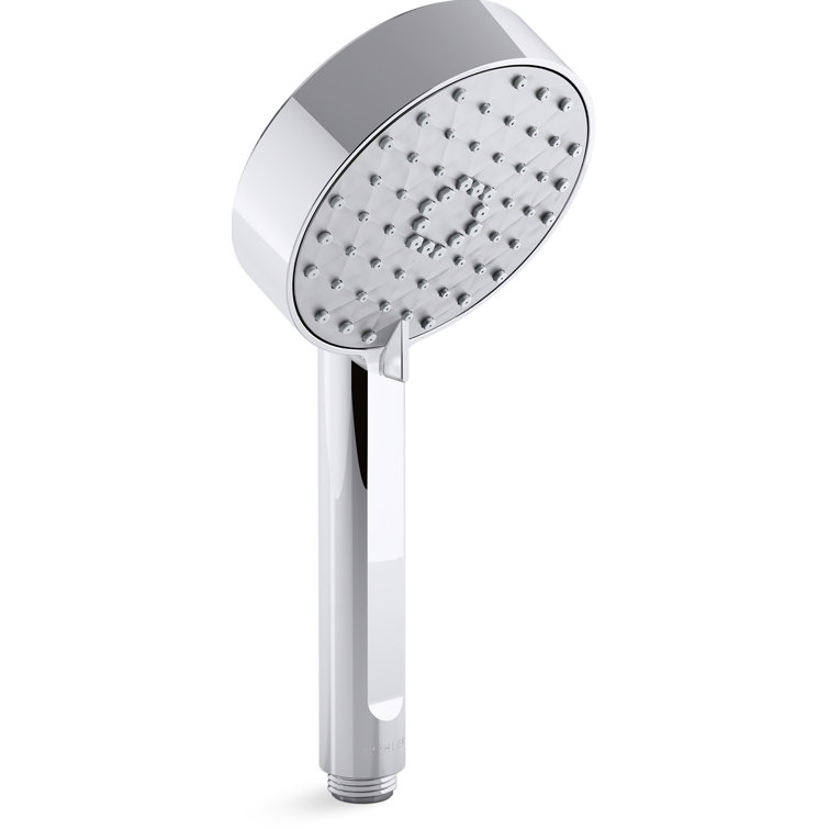 Polished Chrome Multifunction Handheld Showerhead with 3 Spray Settings