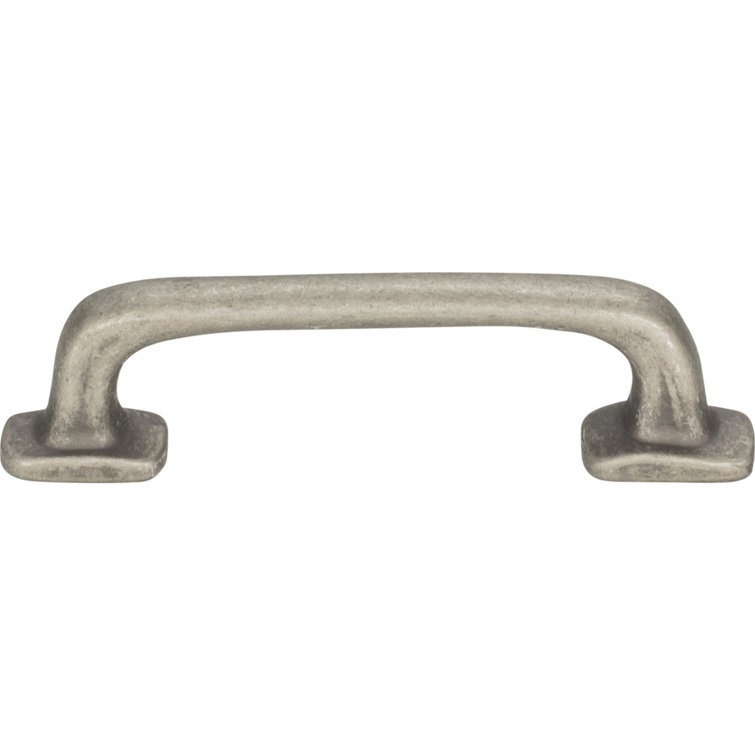 Pewter 3" Rustic Arch Bar Pull with Mounting Hardware