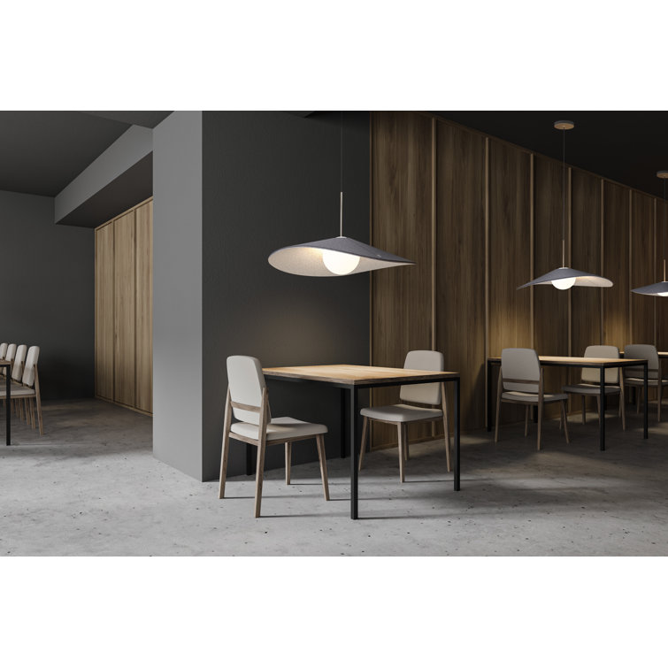 32" Wide Bola Felt LED Pendant with Dimmable Warm Light
