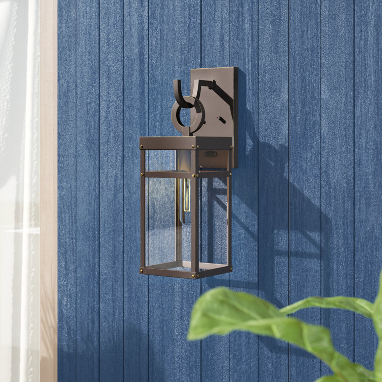Porter Estate Series 1-Light Dimmable Sconce in Oil Rubbed Bronze with Clear Glass