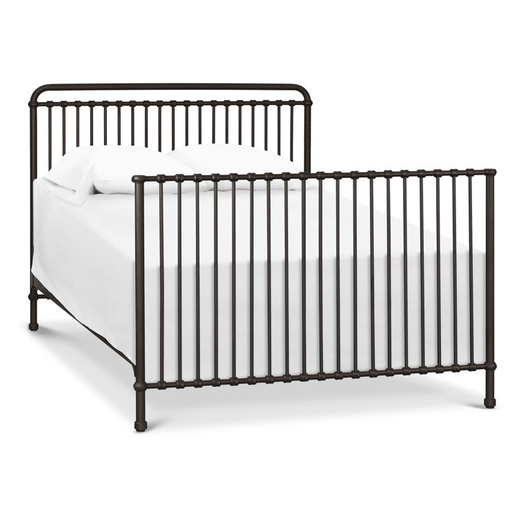 Vintage Iron Black Convertible Toddler Crib
