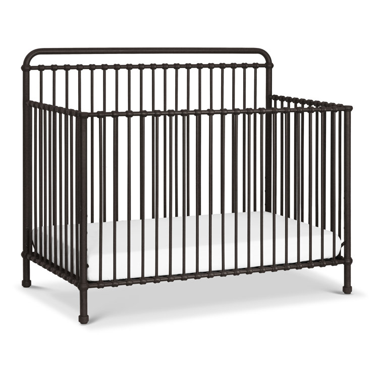Vintage Iron Black Convertible Toddler Crib