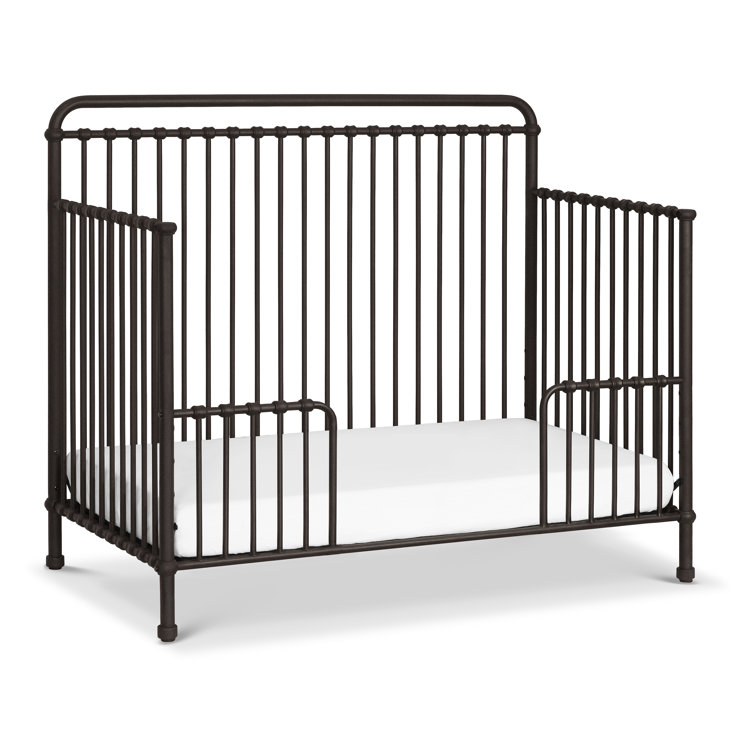 Vintage Iron Black Convertible Toddler Crib