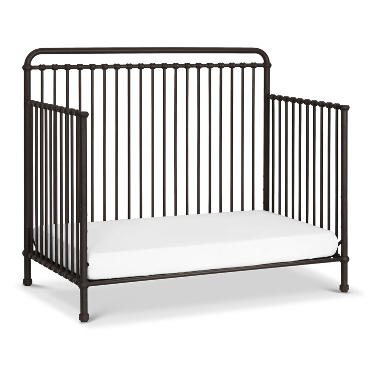 Vintage Iron Black Convertible Toddler Crib