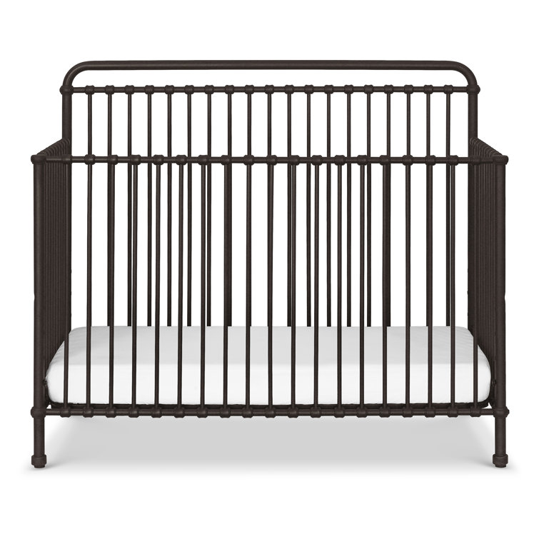 Vintage Iron Black Convertible Toddler Crib