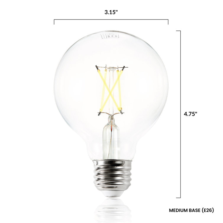 Niva G25 Clear LED Filament Bulb 2700K Dimmable Energy-Saver