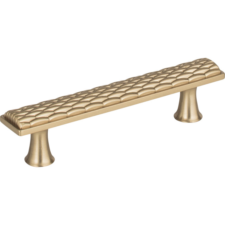 Champagne Brushed Nickel Modern Bar Pull Handle with Mounting Hardware