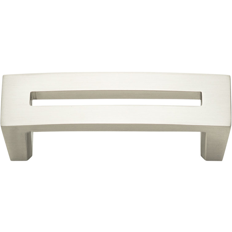 Modern Brushed Nickel 3" Bar Handle with Mounting Hardware