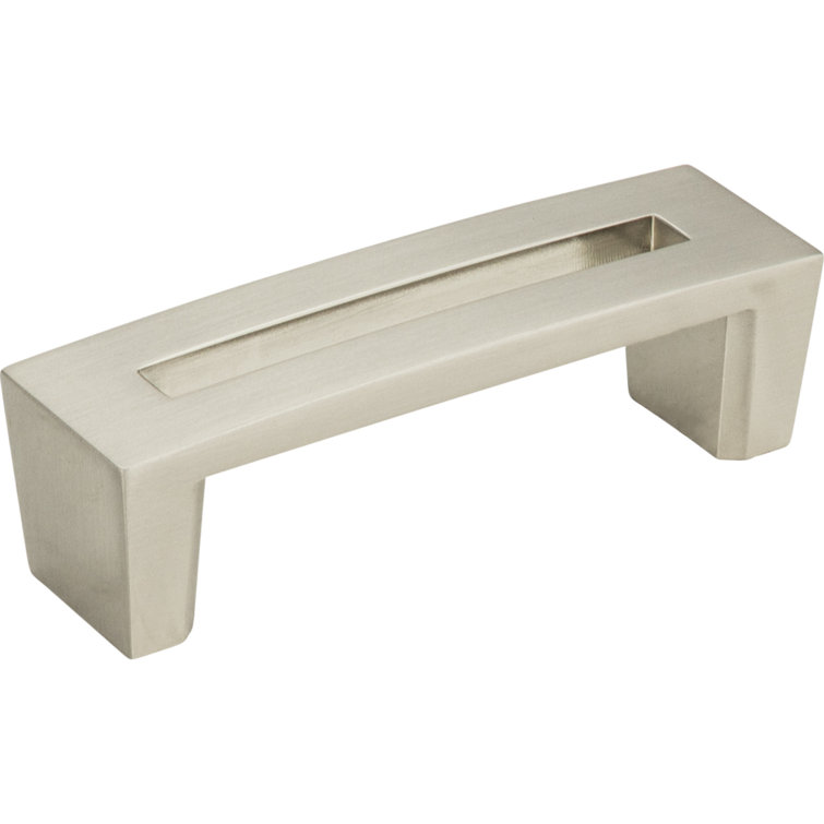 Modern Brushed Nickel 3" Bar Handle with Mounting Hardware