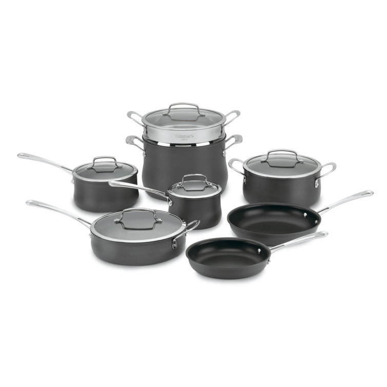 13-Piece Hard Anodized Non-Stick Aluminum Cookware Set
