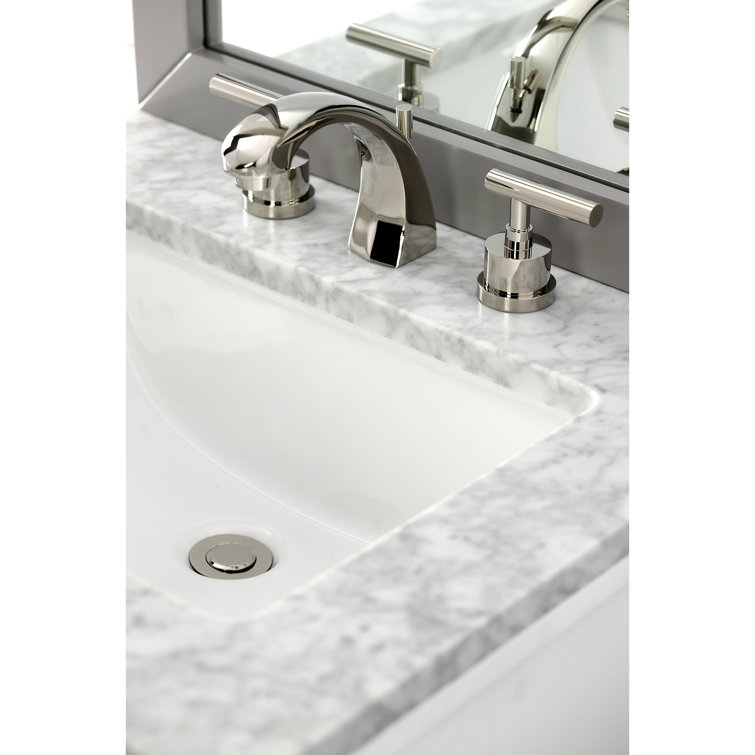 Taiwanese Modern Polished Nickel 8'' Widespread Bathroom Faucet
