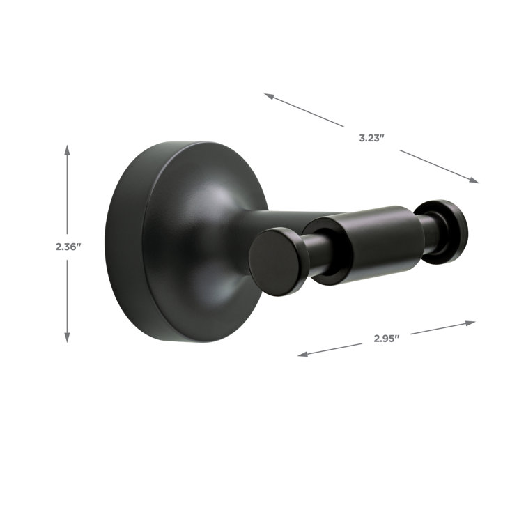 Matte Black Metal 4-Piece Bathroom Hardware Set