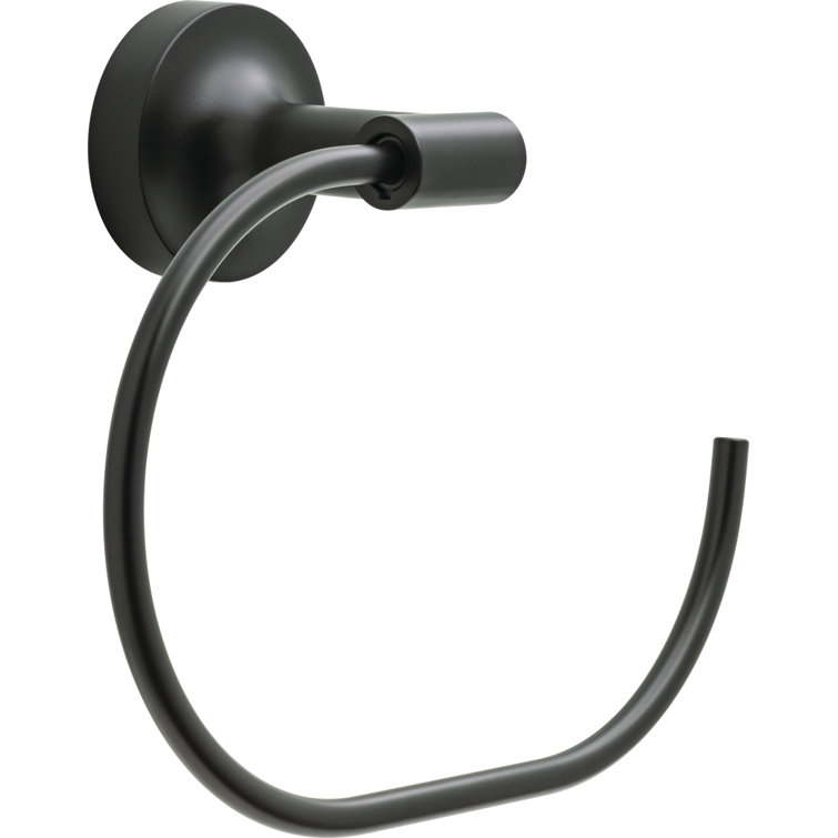 Matte Black Metal 4-Piece Bathroom Hardware Set