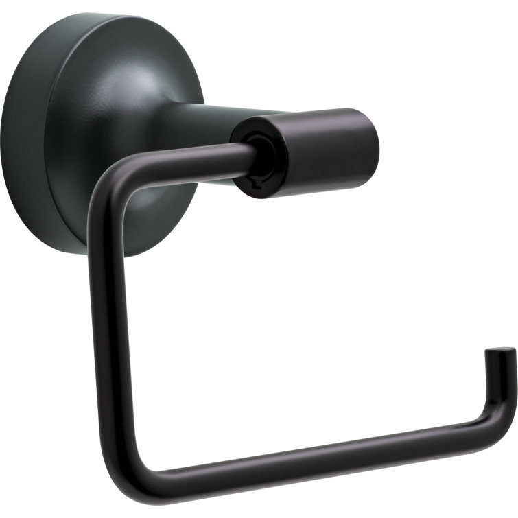 Matte Black Metal 4-Piece Bathroom Hardware Set