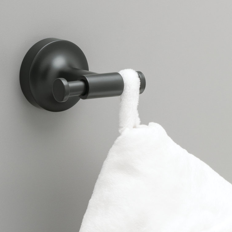 Matte Black Metal 4-Piece Bathroom Hardware Set