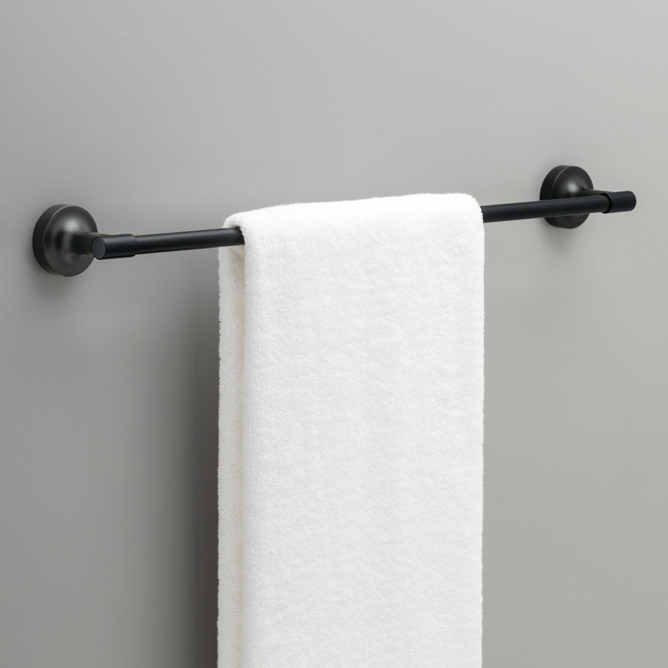 Matte Black Metal 4-Piece Bathroom Hardware Set