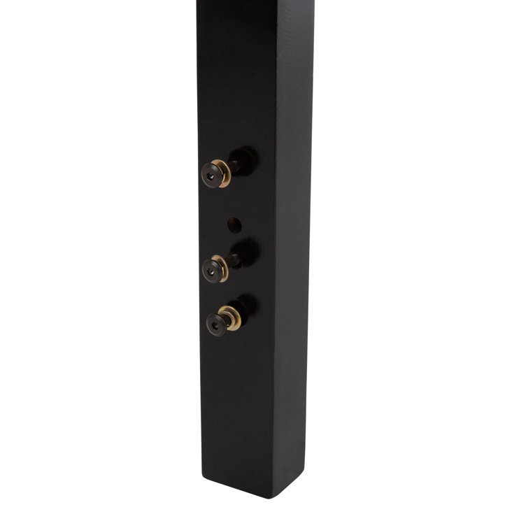 Vienna Black and Natural King-Sized Cane and Wood Headboard