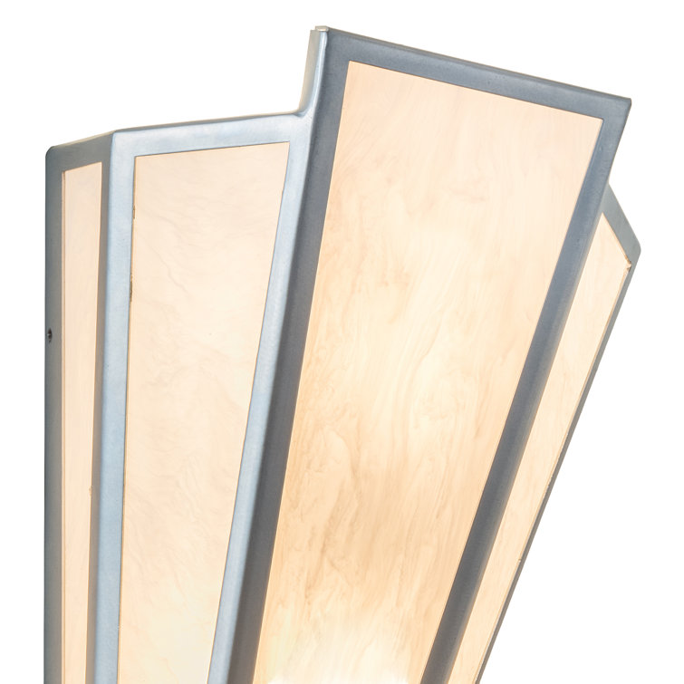 Brum 2-Light V-Shaped Chrome and Black Wall Sconce
