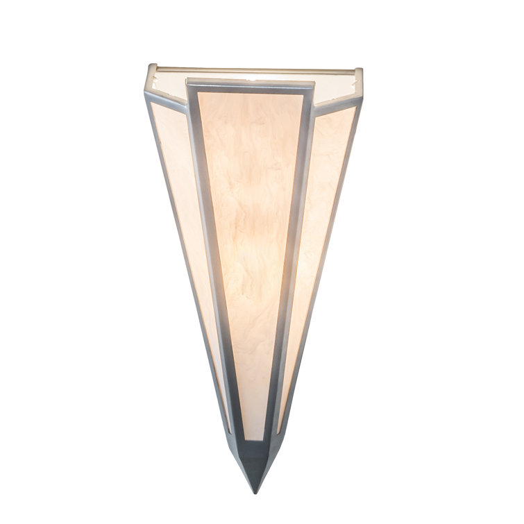 Brum 2-Light V-Shaped Chrome and Black Wall Sconce