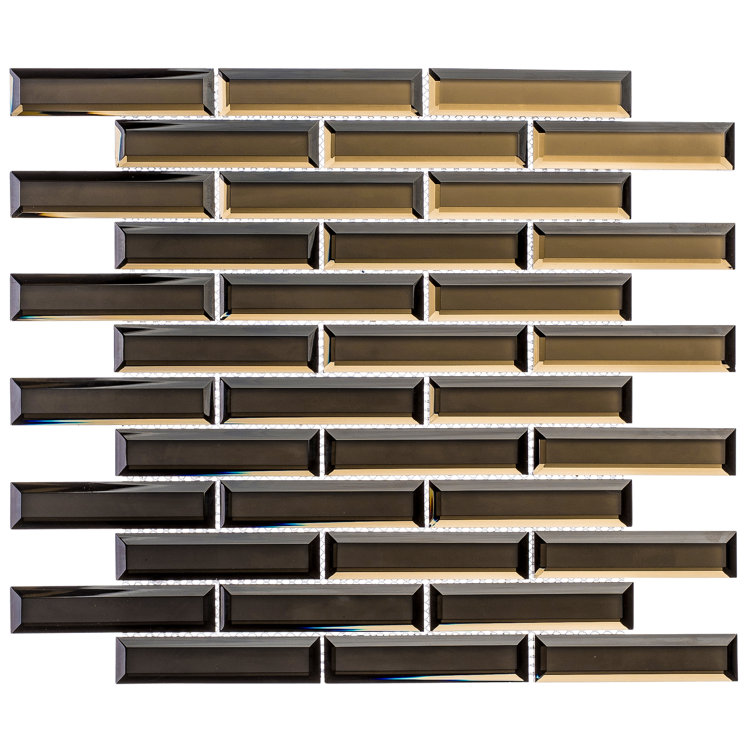 Karat Beveled Glass Mosaic Wall Tile for Kitchen
