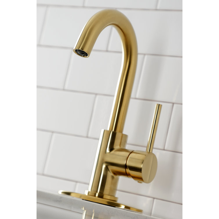 Brushed Brass Single-Handle Bar Prep Faucet