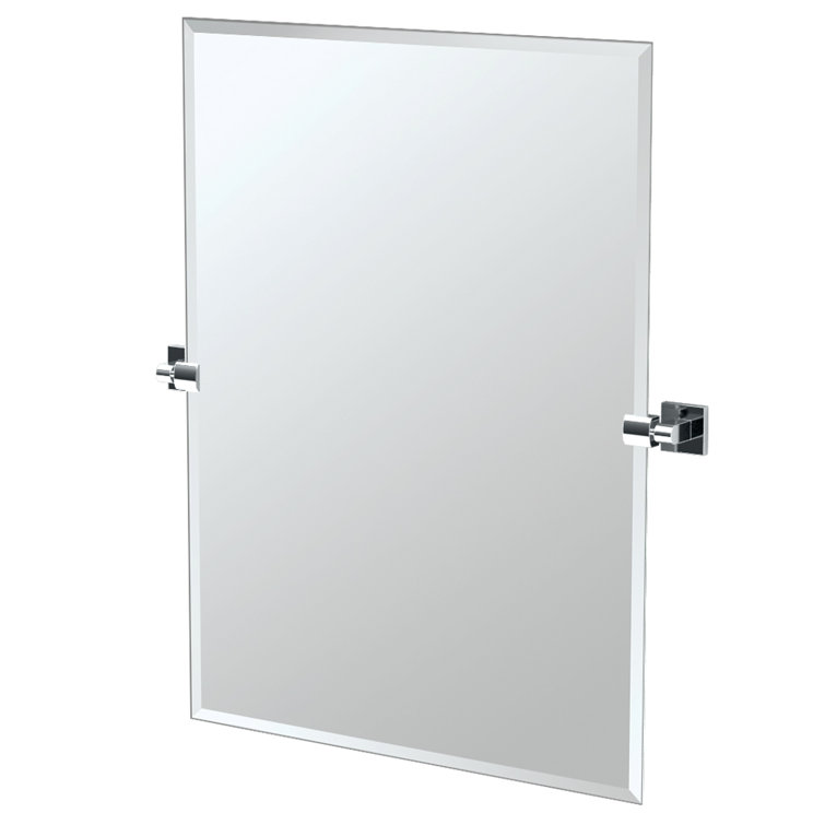 Elevate Chrome Frameless Rectangular Bathroom Mirror
