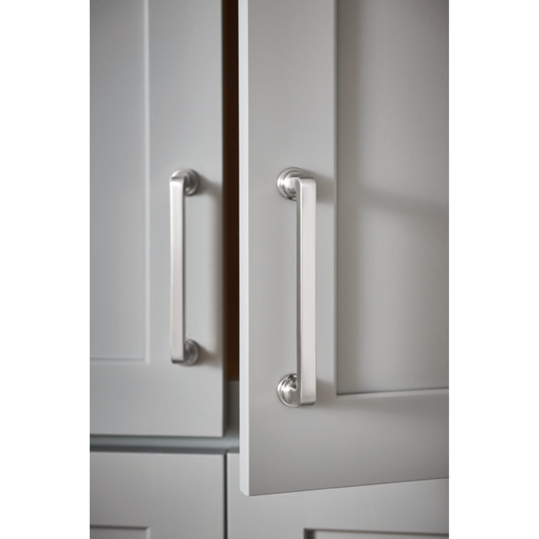 Polished Nickel 12" Bar Pull Handle with Mounting Hardware