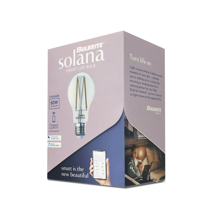 Clear Dimmable LED Edison Filament Smart Light Bulb