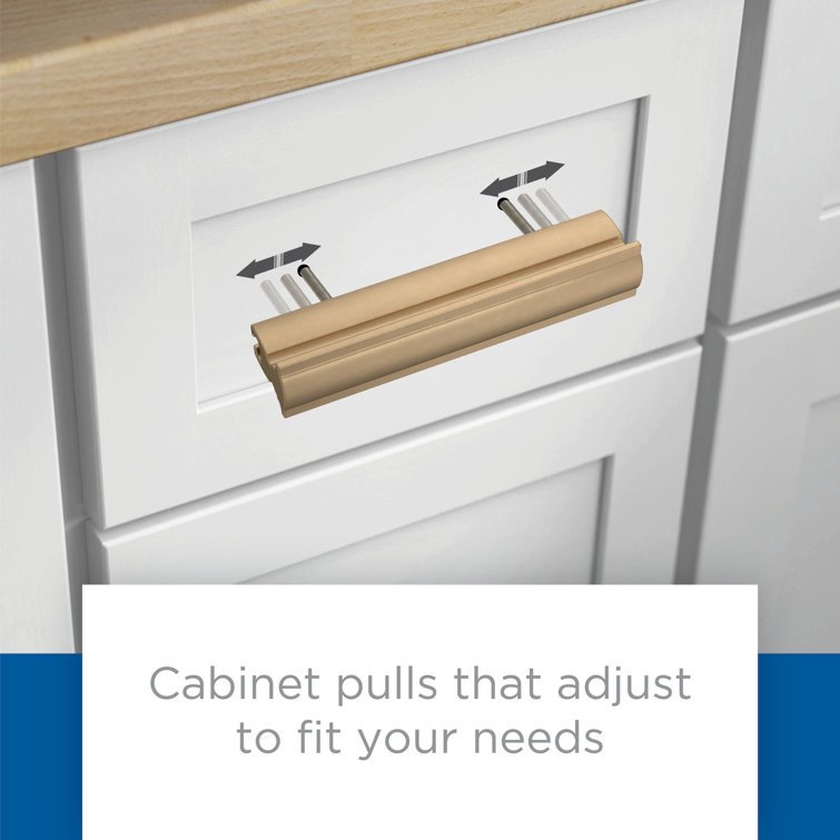 Champagne Bronze Modern Adjustable Cabinet Drawer Pulls