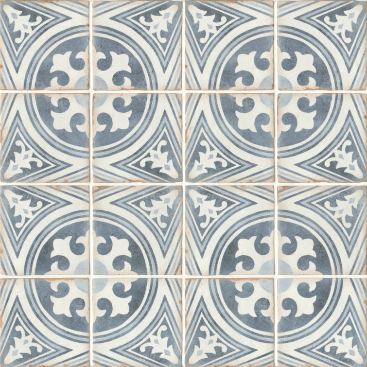 Casablanca Anfa 5x5 Matte Ceramic Patterned Tile