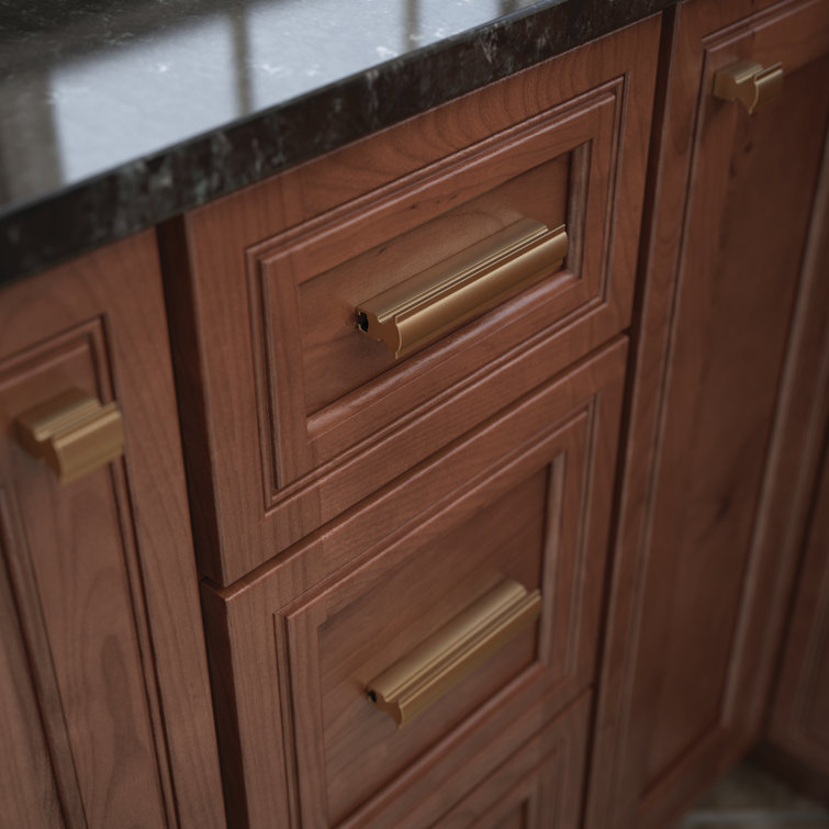 Classic Curve Bronze Adjustable Cabinet Drawer Pulls with Mounting Hardware