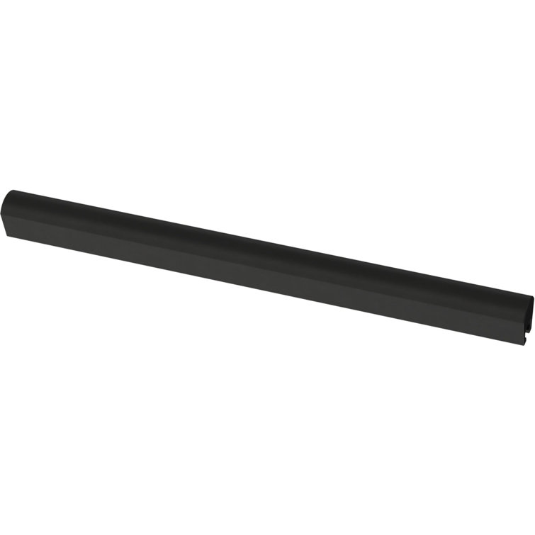 Matte Black Adjustable Modern Brass Bar Pulls with Mounting Hardware